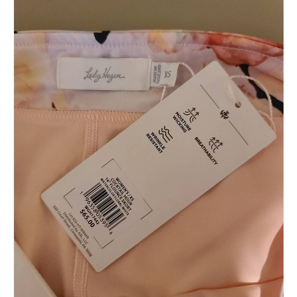 NWT Lady Hagen Women's 16" Flounce Golf Skort - watercolor floral - XS - Picture 9 of 9